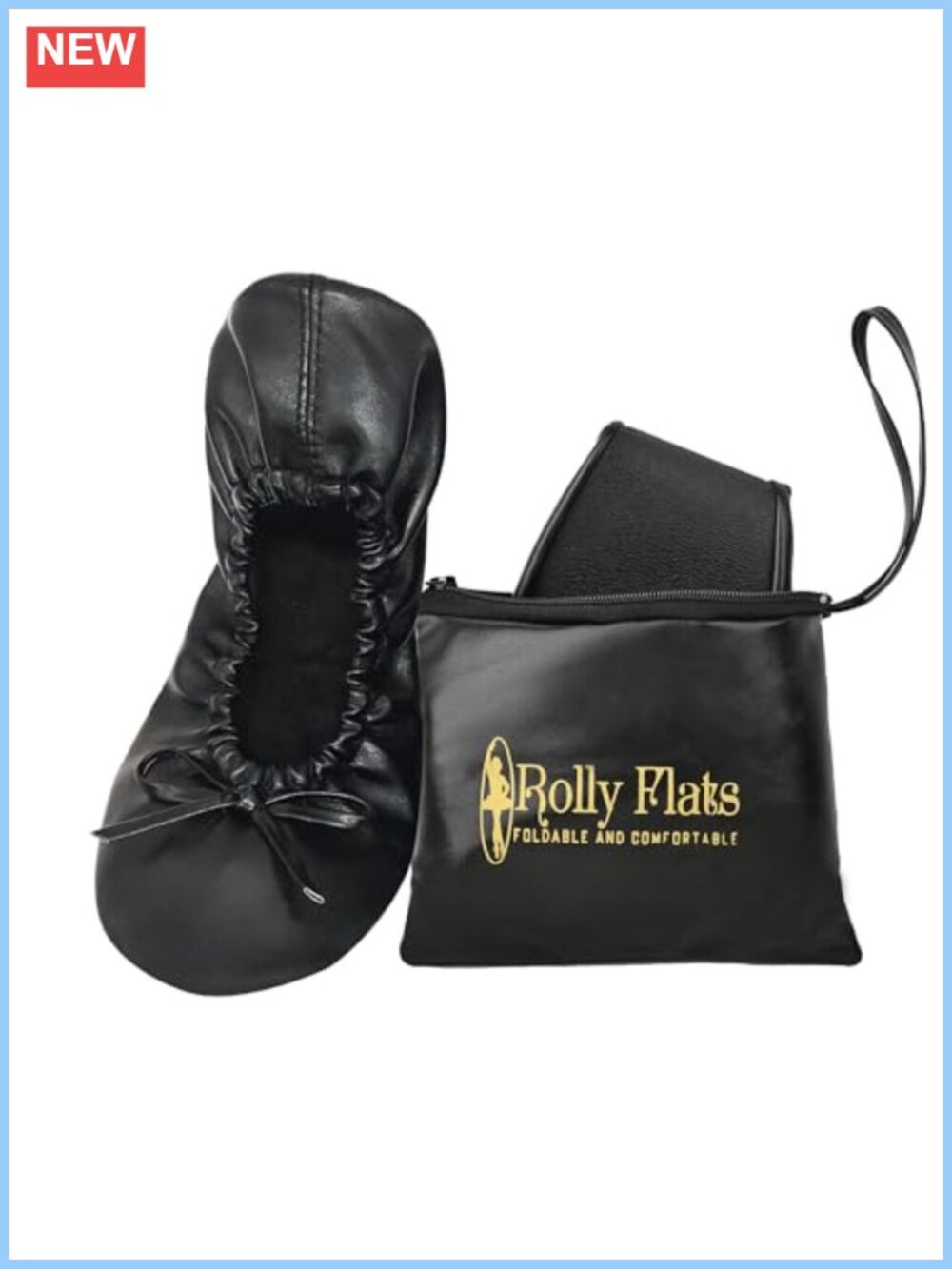 Foldable Ballet Flats Purse Travel Wedding Shoes Anti-Slip Sole